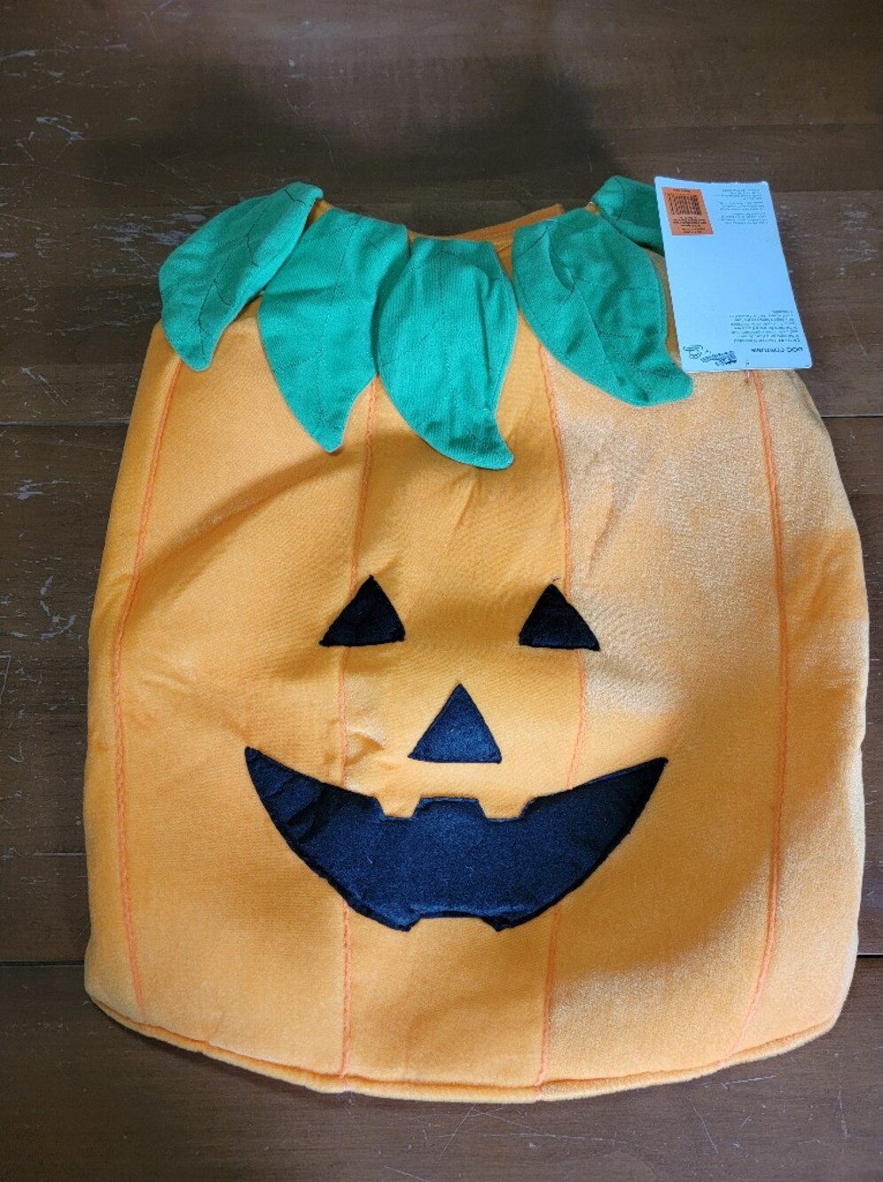 XL Dog Pumpkin Jack-O'-Lantern Costume Halloween